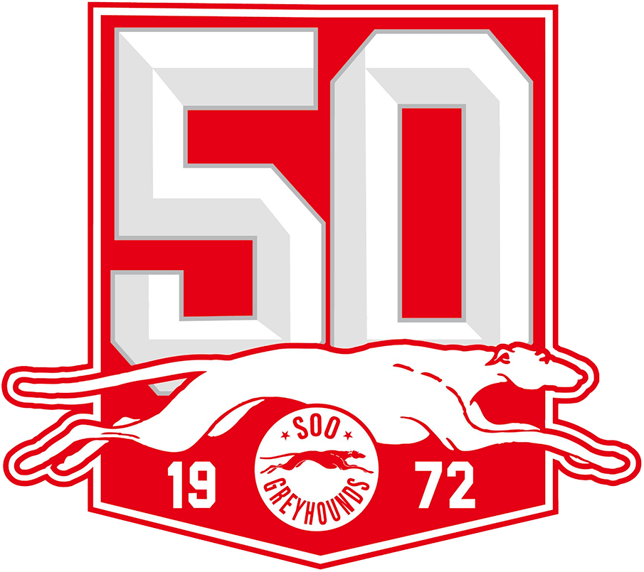 Sault Ste. Marie Greyhounds 2022 Anniversary Logo iron on transfers for T-shirts